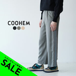 【アウトレット！30%OFF】コーヘン COOHEM ニット サイドライン リネン ミックス イージー パンツ KNIT SIDELINE LINEN MIX PANTS メンズ 11-232-025【送料無料】0317