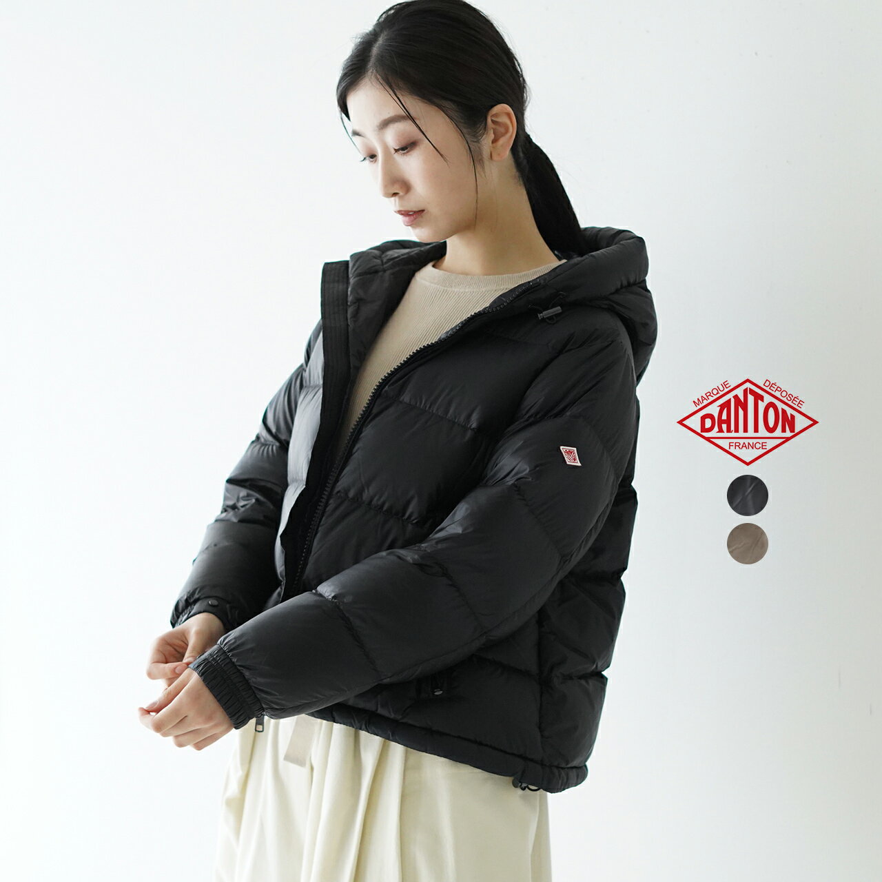 ダントン DANTON グースダウン フーデッド ジャケット GOOSE DOWN HOODED JACKET レディース DT-A0009RNT1026【送料無料】のサムネイル