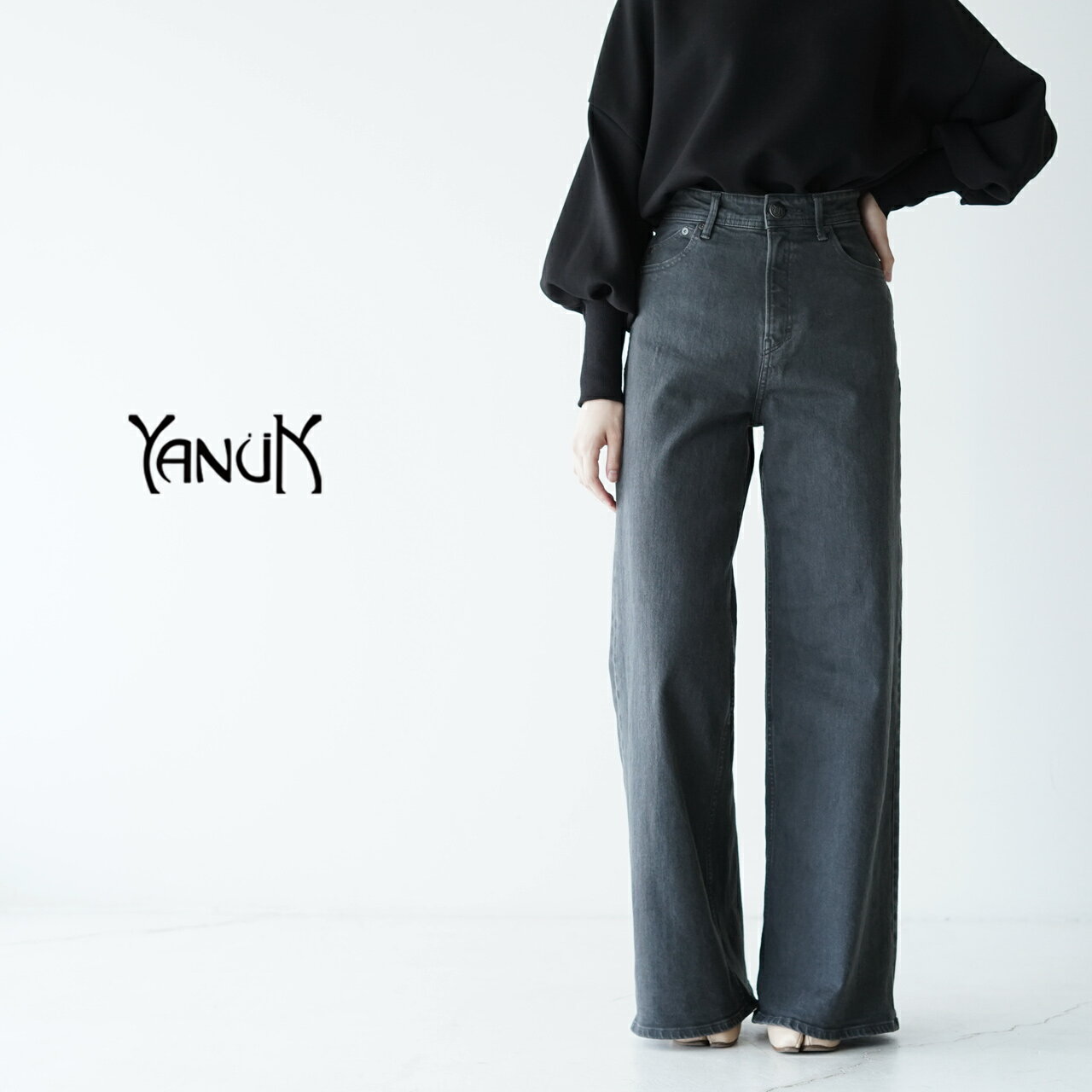 【ポイント10倍】ヤヌーク YANUK ワイド フレア デニムパンツ ジーンズ Wide Flare レディース 2022秋冬 57123302 【送料無料】0805のサムネイル