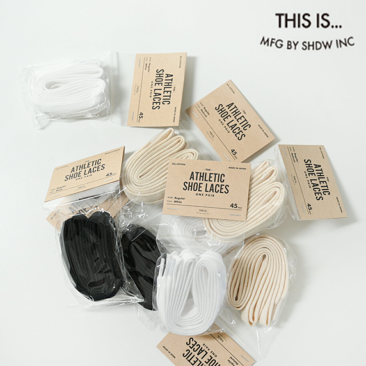 ディス イズ… THIS IS… コットン シューレース -レギュラー- COTTON SHOE LACES -REGULAR- 靴紐 2本入り レディース メンズ 108-71021 【メール便可】 1