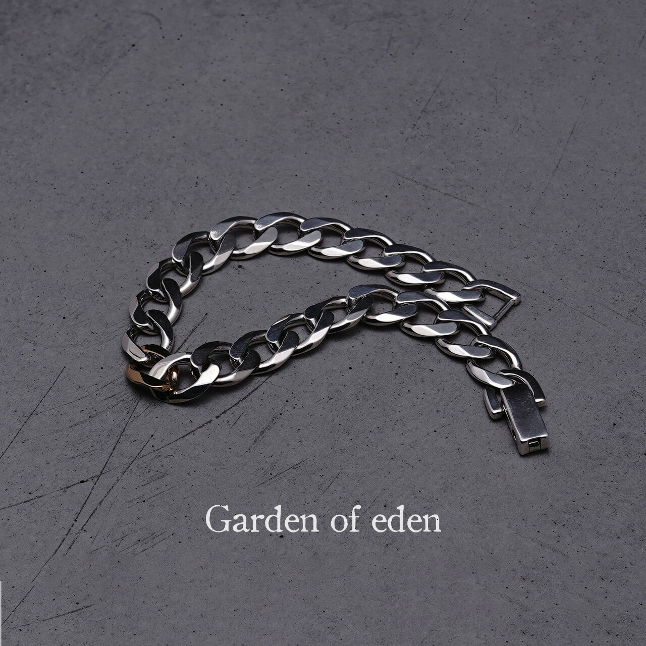 ガーデンオブエデン Garden of Eden スモール ライト カーブ チェーンブレス SMALL LIGHT CURB CHAIN BRACE (1GOLD) 18K ゴールド シルバー925 アクセサリー レディース メンズ 22AW035G 1215 ギフト xp10