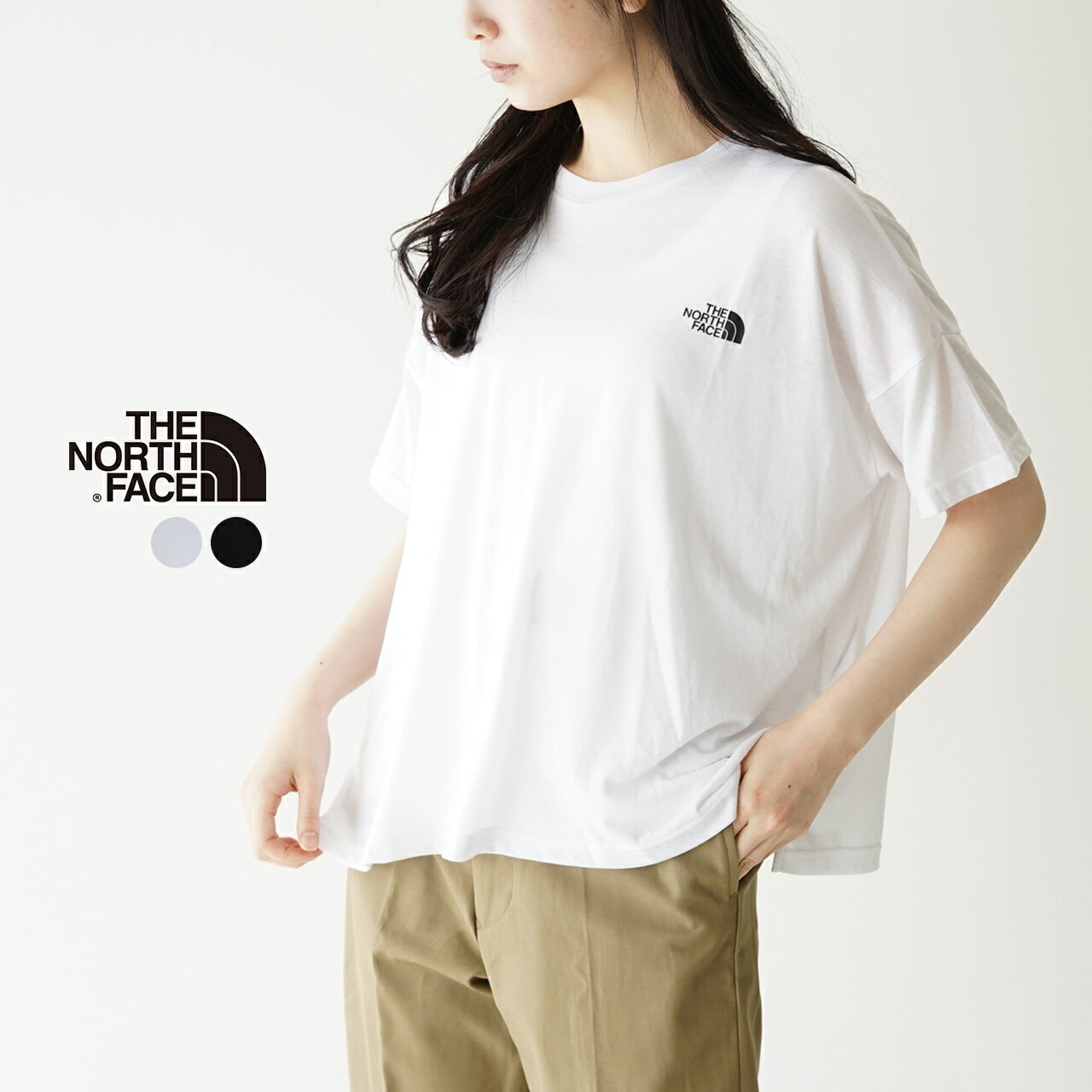 【SALE！20%OFF】ノースフェイス THE NORTH FACE ワイドシルエット 半袖 Tシャツ Wide Silhouette Tee レディース 2022春夏 【メール便可】0513