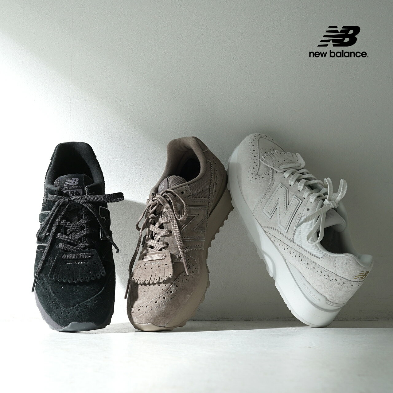 【先行予約】ニューバランス new balance ローカット スニーカー タッセル ベージュ ブラック ホワイト 茶 黒 白 レディース 2023秋冬 WL996TJ2 WL996TK2 WL996TL2【送料無料】0727