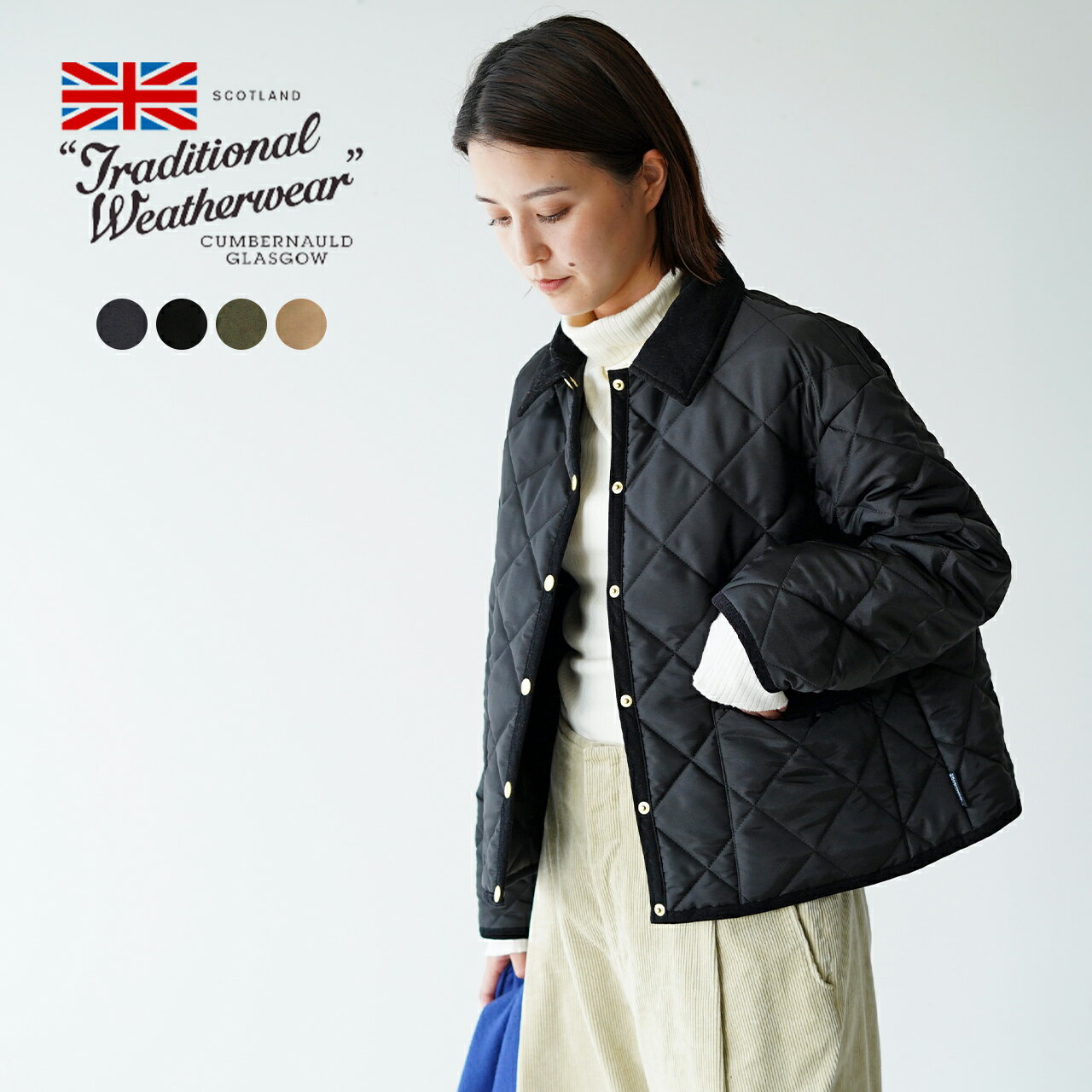 【クーポン10%OFF】トラディショナルウェザーウェア Traditional Weatherwear ウェーバリー ショート ジャケット LDS WAVERLY TWW SHORT レギュラーカラー コート 軽量 ネイビー カーキ ベージュ レディース L232APQCO0376AM【送料無料】0731 xp10のサムネイル