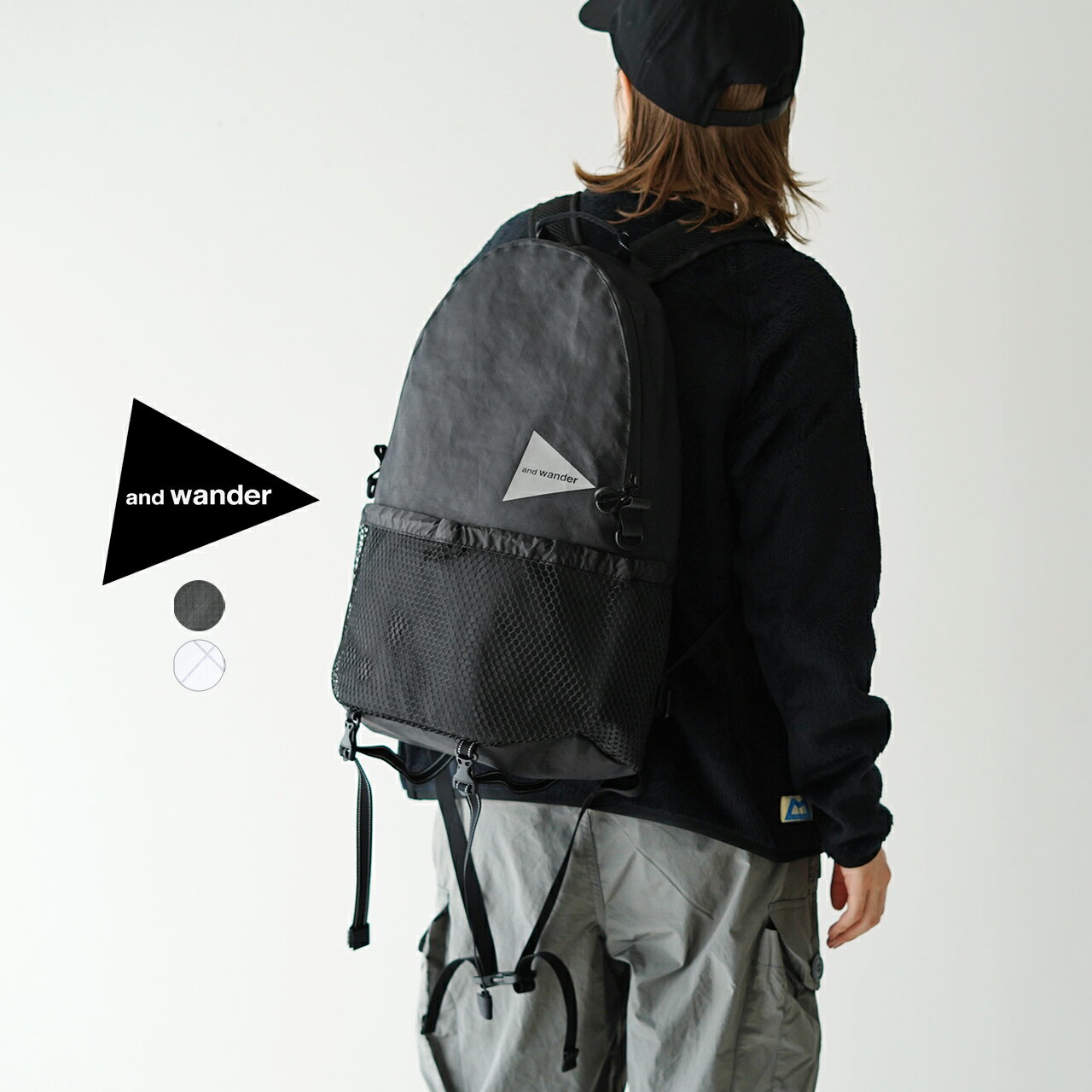 アンドワンダー and wander エコパック 20リットル デイパック ECOPAK 20L d ...