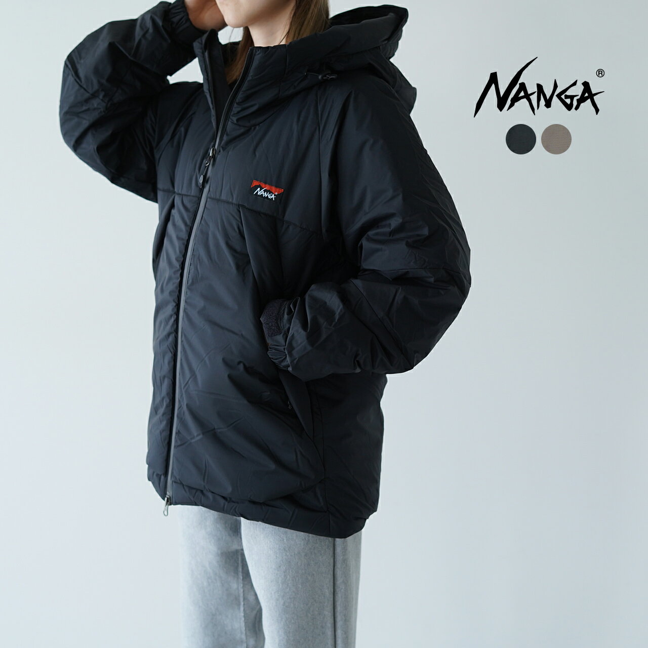 【クーポン20%OFF】ナンガ NANGA【展開店舗限定】オーロラ ダウン ジャケット イブキ AURORA DOWN JACKET IBUKI W ブラック グレー 黒 灰 レディース ND2342-1A002【送料無料】1006 ps30