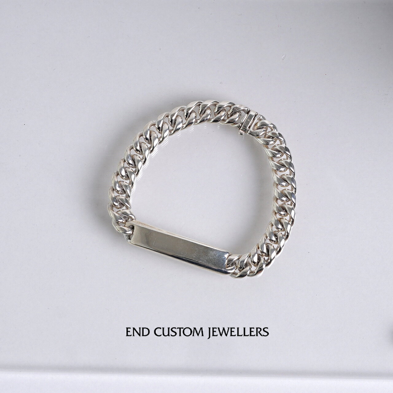 エンドカスタムジュエラーズ END CUSTOM JEWELLERS カーブ ルースン カット アイディ ブレスレット CURVE LOOSEN CUT ID BRACELET S #2(19cm) シルバー925 アクセサリー レディース メンズ ENDB095【送料無料】0616