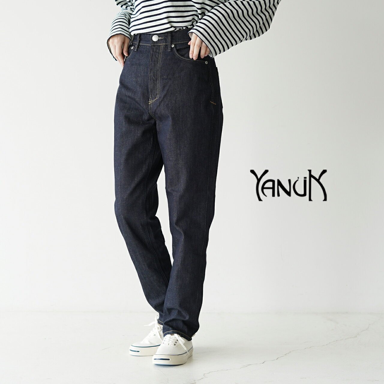 ヤヌーク YANUK アン ボーイズ テーパード ANN Boys Tapered ハイウエスト デニム パンツ ジーンズ レディース 571222500611