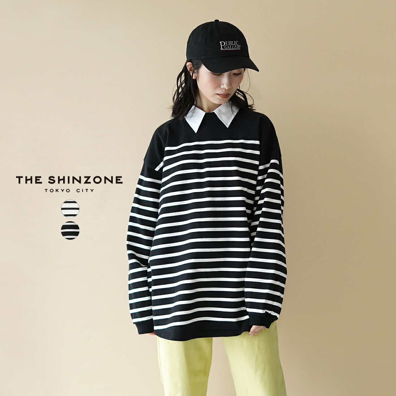シンゾーン THE SHINZONE パネル ボーダー トップス PANEL BORDER TOP ロンT カットソー レディース 22SMSCU03 【送料無料】0212のサムネイル