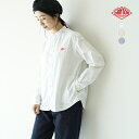 ダントン DANTON プレーン オックスフォード バンドカラー シャツ PLAIN OXFORD BAND COLLAR SHIRT L S ホワイト ベージュ レディース JD-3606SOX【送料無料】【クーポン対象外】