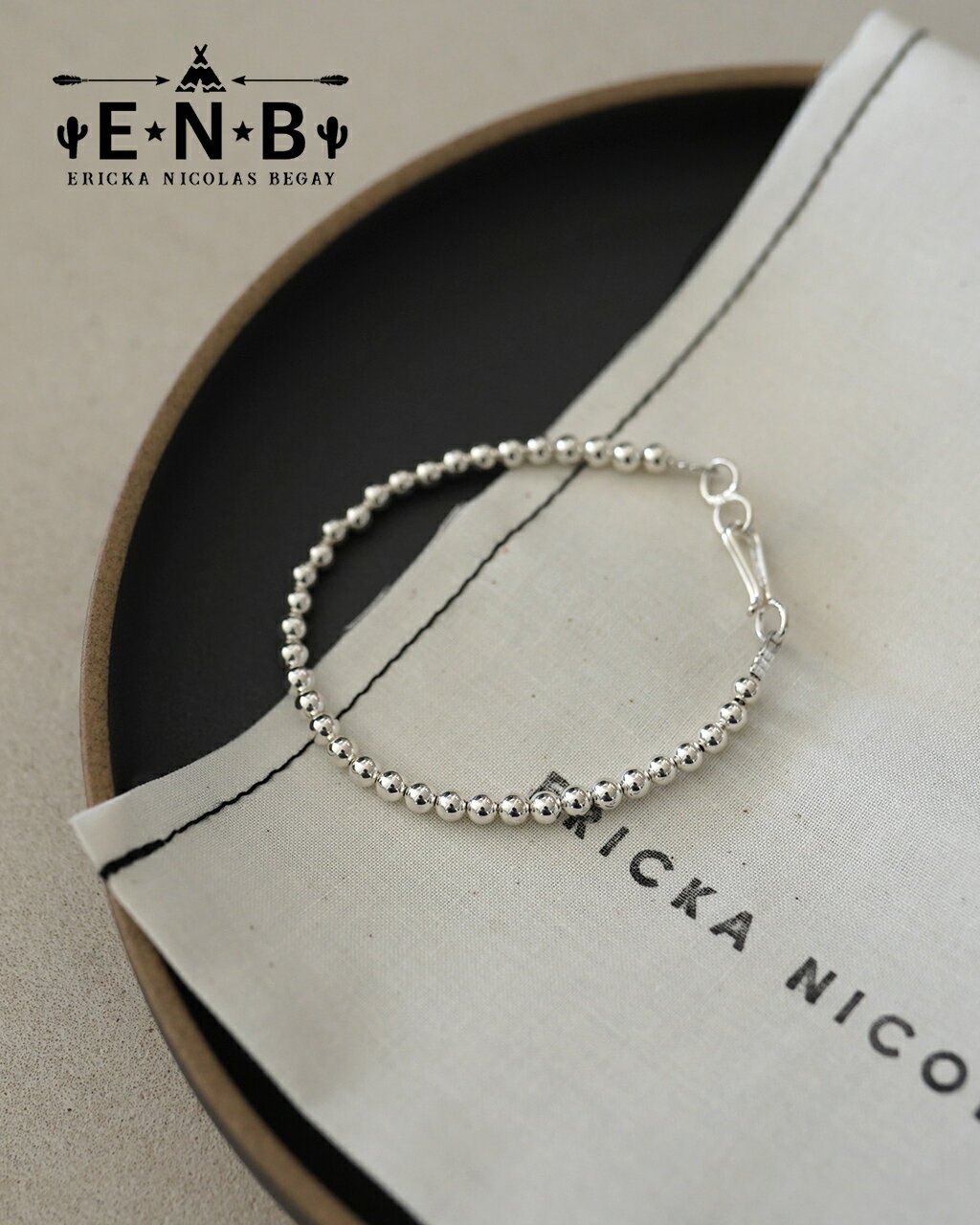 エリッカ ニコラス ビゲイ ERICKA NICOLAS BEGAY プレーン デザイン ブレスレット シャイニー PLAIN DESIGN BRACELET SHINY (4mm/18cm) シルバー925 アクセサリー レディース