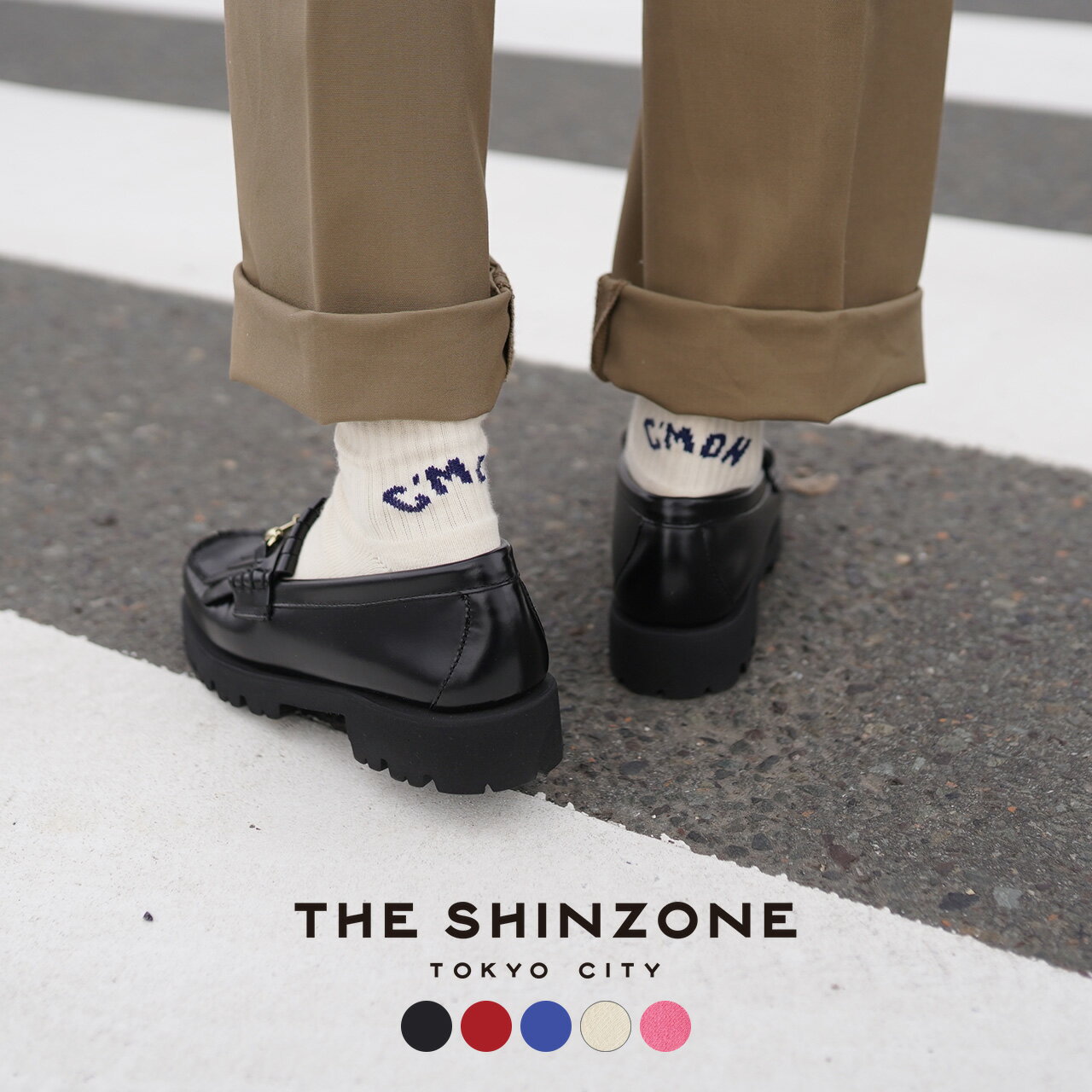 シンゾーン THE SHINZONE【CROUKA / BINGOYA別注色】レター ソックス LETTER SOCKS バックロゴ ソックス 靴下 レディース 23MMSIT01 【メール便可】0324のサムネイル
