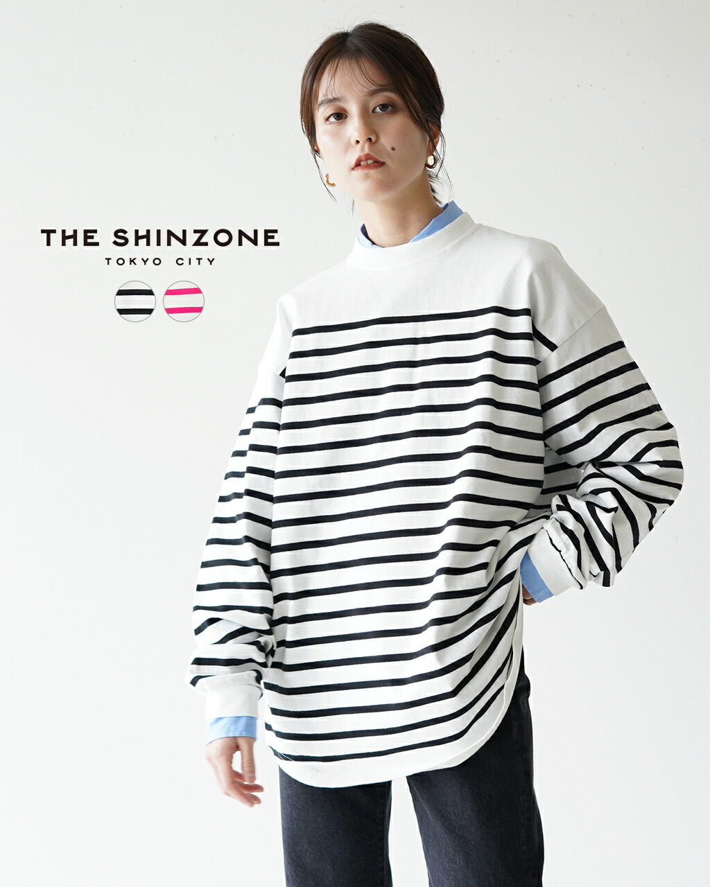 シンゾーン THE SHINZONE パネル ボーダー トップス PANEL BORDER TOP レディース 22SMSCU03【送料無料】0111