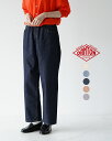 ダントン DANTON カラー デニム イージー パンツ COLOR DENIM EASY PANTS ブルー ネイビー ホワイト ピンク グレー 青 紺 白 桃 灰 レディース DT-E0034SAD【送料無料】【クーポン対象外】 0224