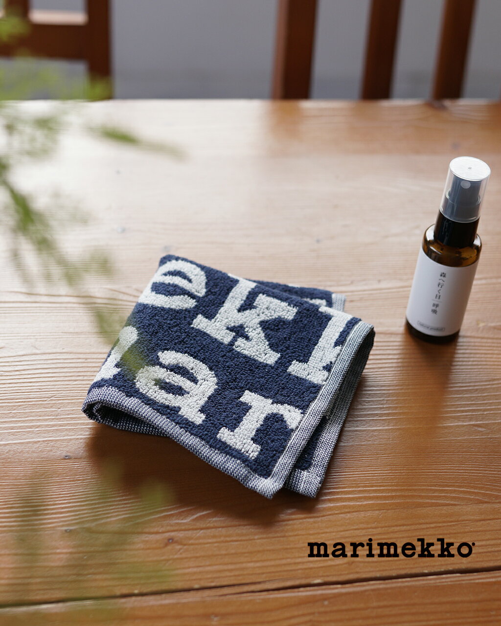 マリメッコ マリメッコ marimekko【日本限定】マリメッコロゴ ミニタオル Marimekko Logo towel ホワイト ブルー 白 青 レディース 52249473112【メール便可】0221