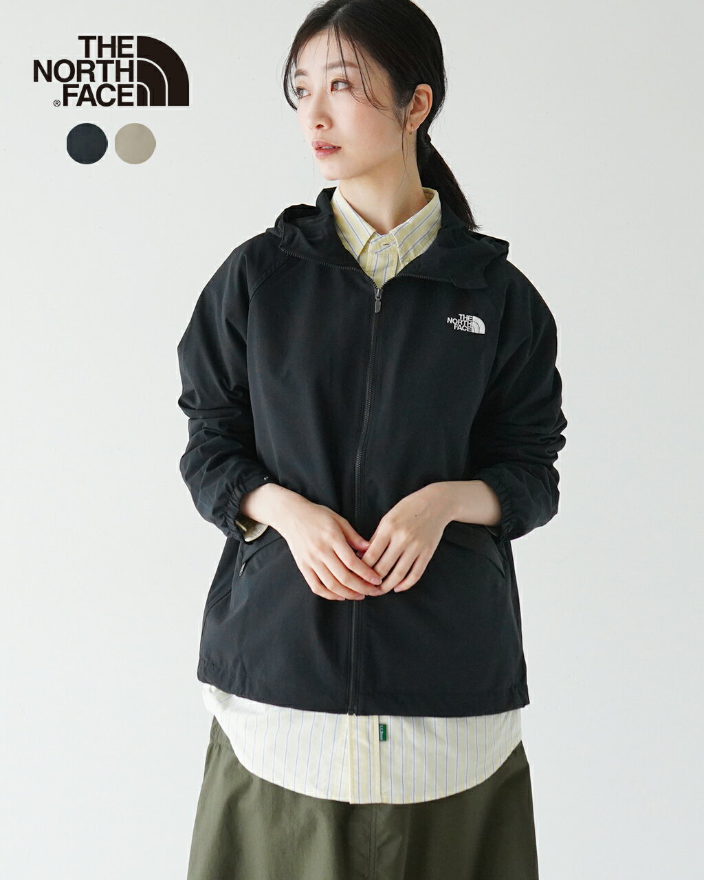 ノースフェイス THE NORTH FACE TNF ビーフリー ジャケット TNF Be Free Jacket ブラック グレー 黒 灰 レディース NPW22132【送料無料】0327 xp10