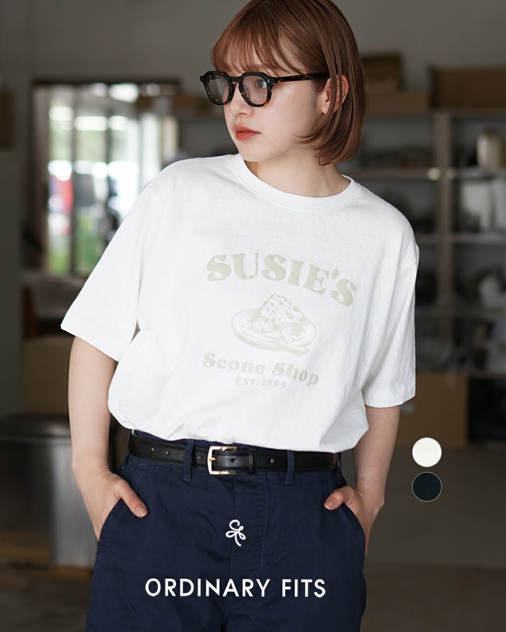 オーディナリーフィッツ ORDINARY FITS プリント Tシャツ スージー PRINT TEE SUSIE レディース OF-C101【送料無料】0418 xp10