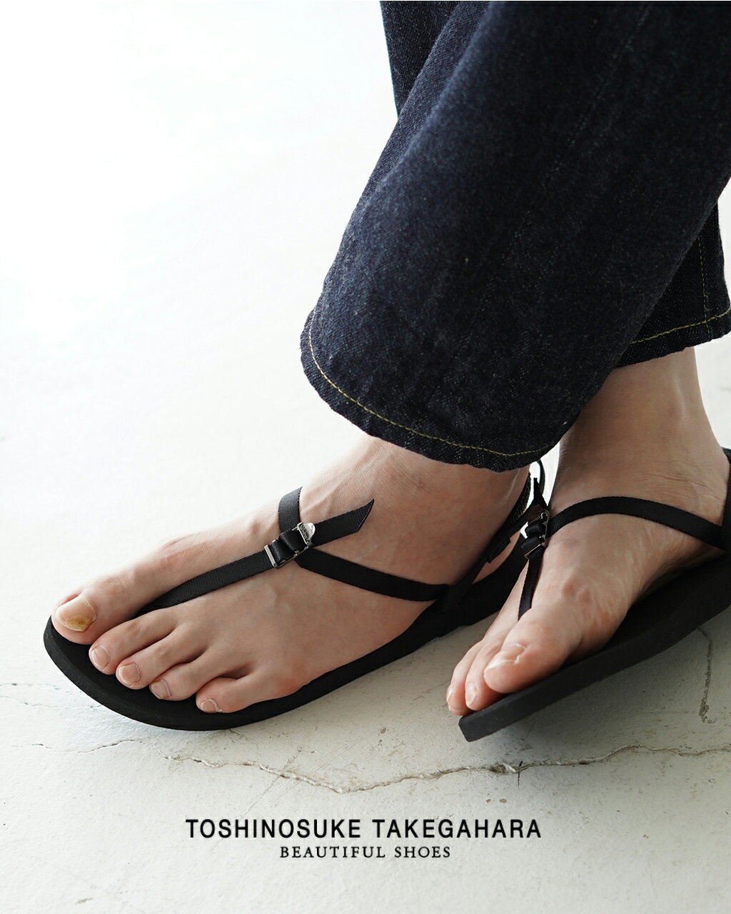 ビューティフル シューズ BEAUTIFUL SHOES ベアフットサンダル BAREFOOT SANDALS フラットサンダル ブラック 黒 レディース BSS1812006【送料無料】0503 xp10