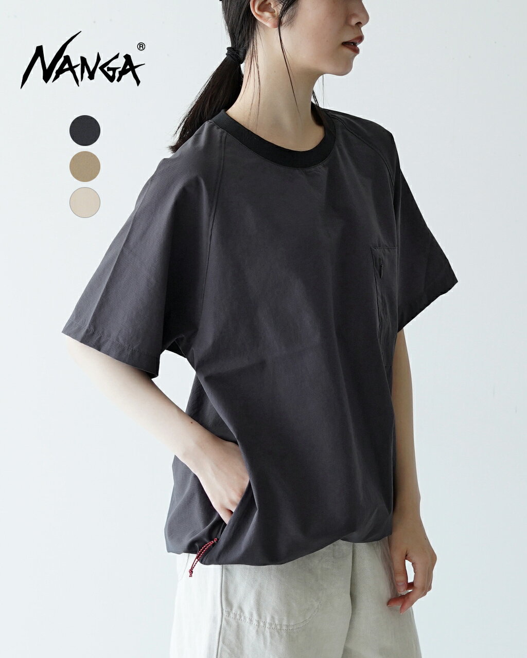 楽天Crouka／クローカナンガ NANGA ドットエア コンフィー ティー DOT AIR COMFY TEE 半袖 Tシャツ クルーネック 速乾 レディース メンズ NW2411-1E904-A（NW2211-1E232）【送料無料】0506 xp10