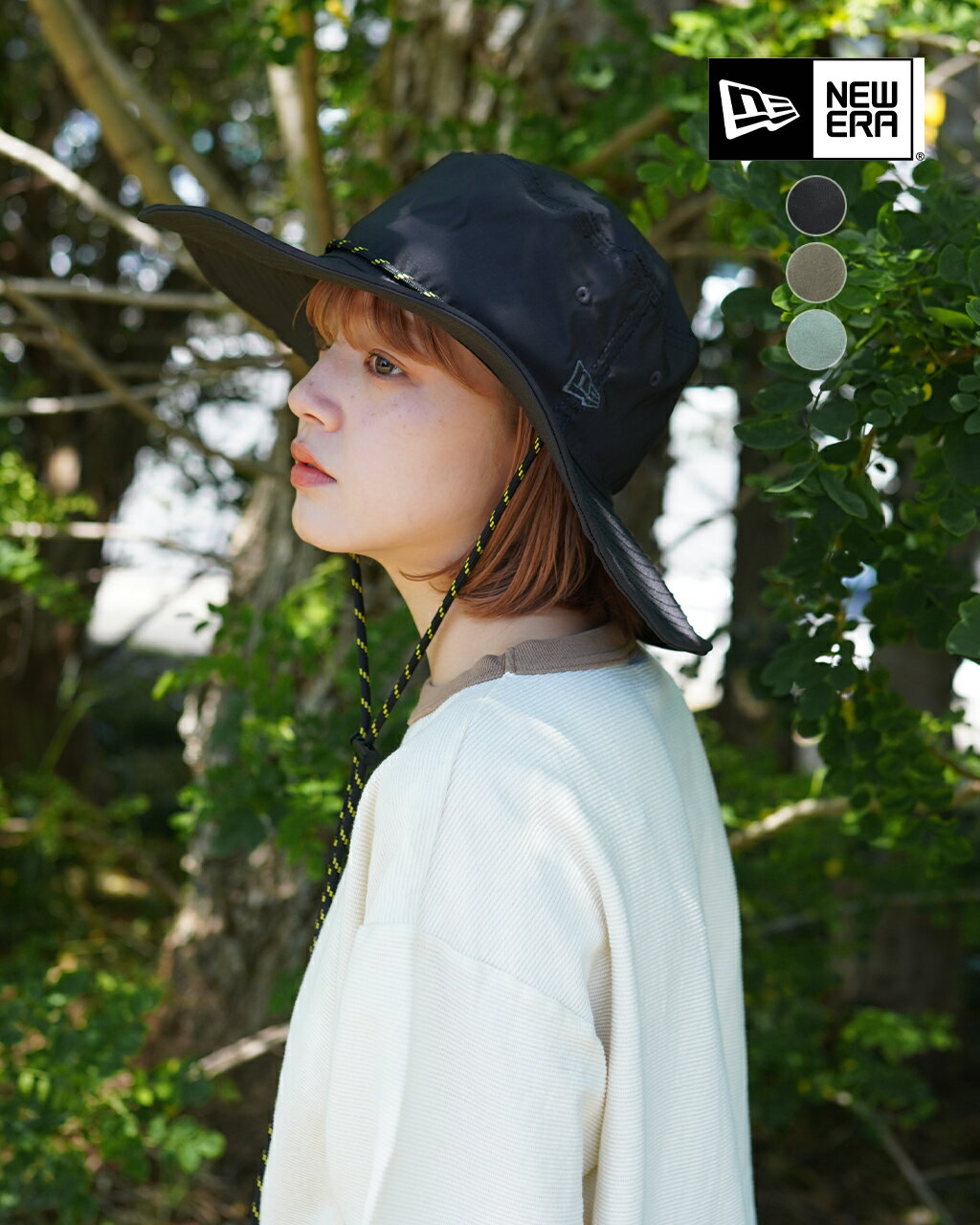 ニューエラ NEW ERA アドベンチャー ワイド ブリム ソフトネス オブ ネイチャー ディレクト バイ 一ツ山佳子 ADVENTURE WIDE BRIM Softness of Nature directed by Keiko Hitotsuyama ハット レディース メンズ 14117147 14117150 141171490513