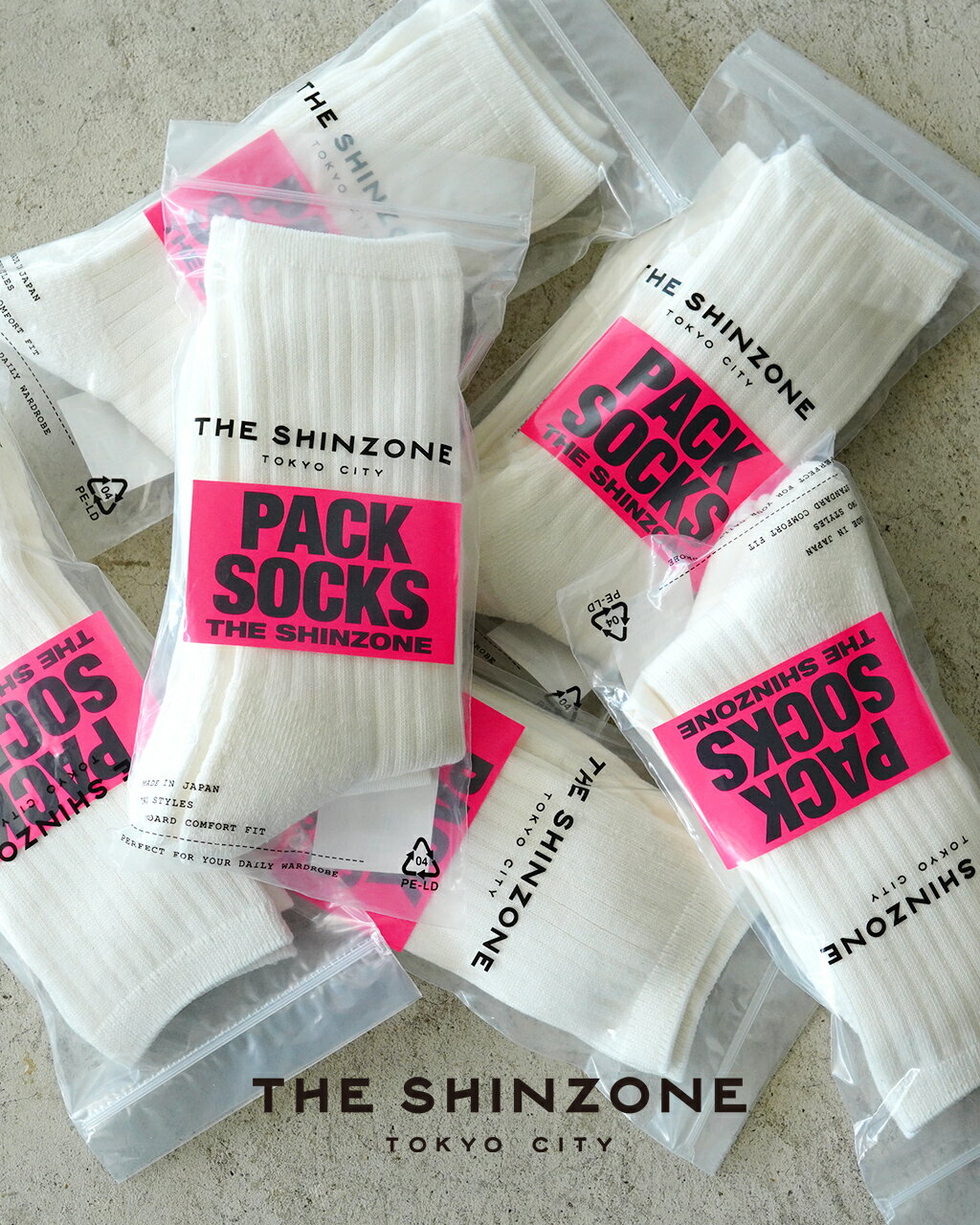 シンゾーン THE SHINZONE パック ソックス 靴下 PACK SOCKS 天竺編み リブ編み セット レディース 21SMSIT01　0507 xp10