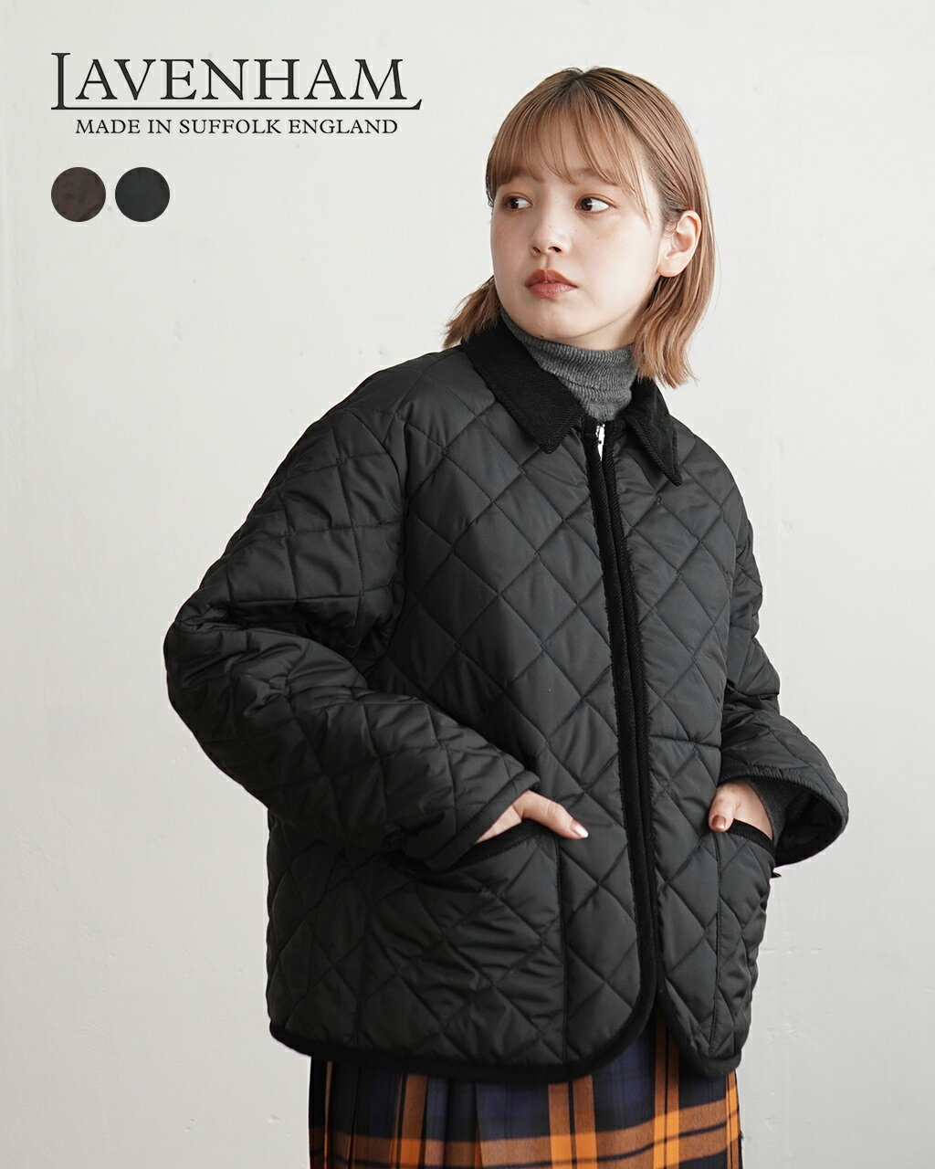 ＼年末特別20%OFFクーポン／ラベンハム LAVENHAM テインハム ウィメンズ TEYNHAM WOMENS キルティング ジャケット アウター レディース LV101410608 ps30のサムネイル