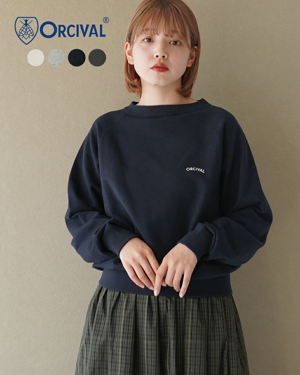 【先行予約】オーシバル オーチバル ORCIVAL ミニ フレンチテリー ボートネック スウェット MINI FRENCH TERRY BOAT NECK レディース OR-C0157MAZ【送料無料】0529のサムネイル