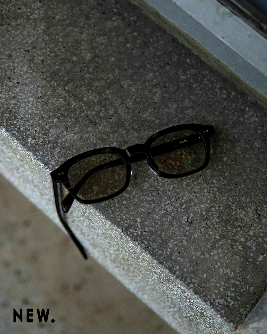 ニュー NEW. ROTHKO スクエア型 サングラス 眼鏡 ユニセックス マーク・ロスコ 伊達メガネ めがね カラーレンズ 黒縁 ブラック ブラウン ギフト 0723