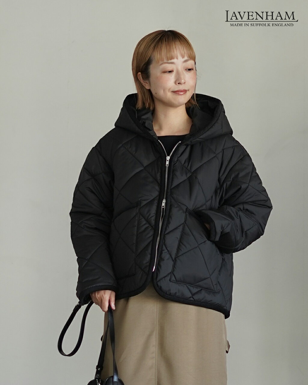 【ポイント15倍】ラベンハム LAVENHAM ビッグキルト ジップド クレイドン 軽量アウター 中綿ジャケット..