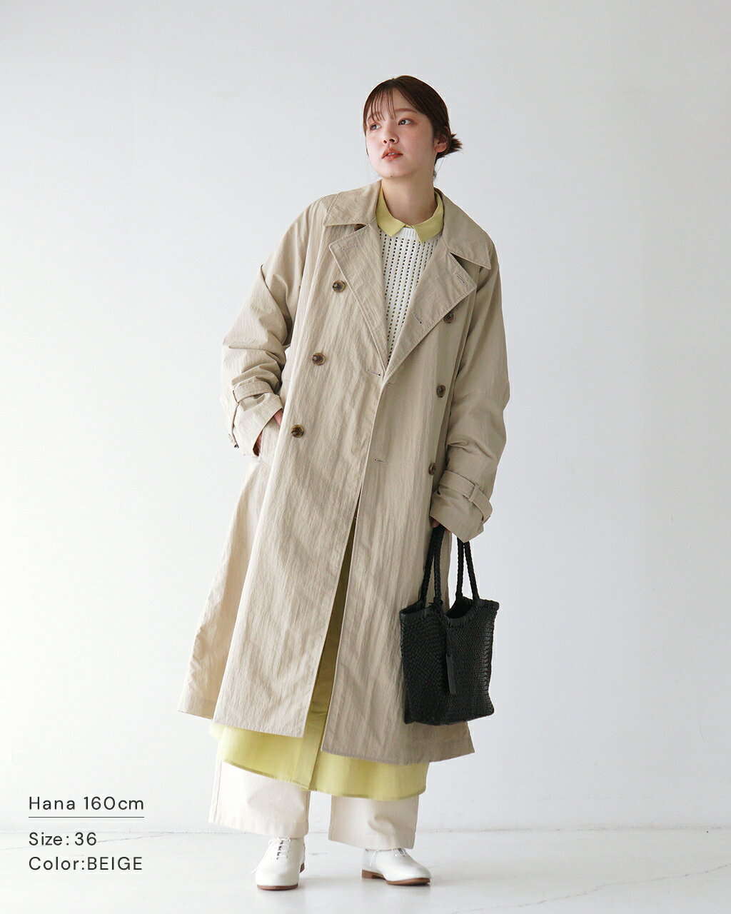 【マラソン連動ポイント10倍】ル グラジック le glazik ナイロンタフタ トレンチコート レディース TRENCH COAT 羽織 ベージュ LG-A0696 RTU 0212 xp10