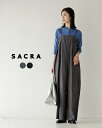 \GW限定!クーポン10%OFF&ポイント10倍/サクラ SACRA レーヨンリネンタンブル サロペット レディース RAYON LINEN TUMBLE SA...
