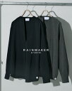 レインメーカー RAINMAKER スキッパーシャツ メンズ SKIPPER SHIRT プルオーバー Vネック グレーブラック 灰 黒 RM251-029 cpn20