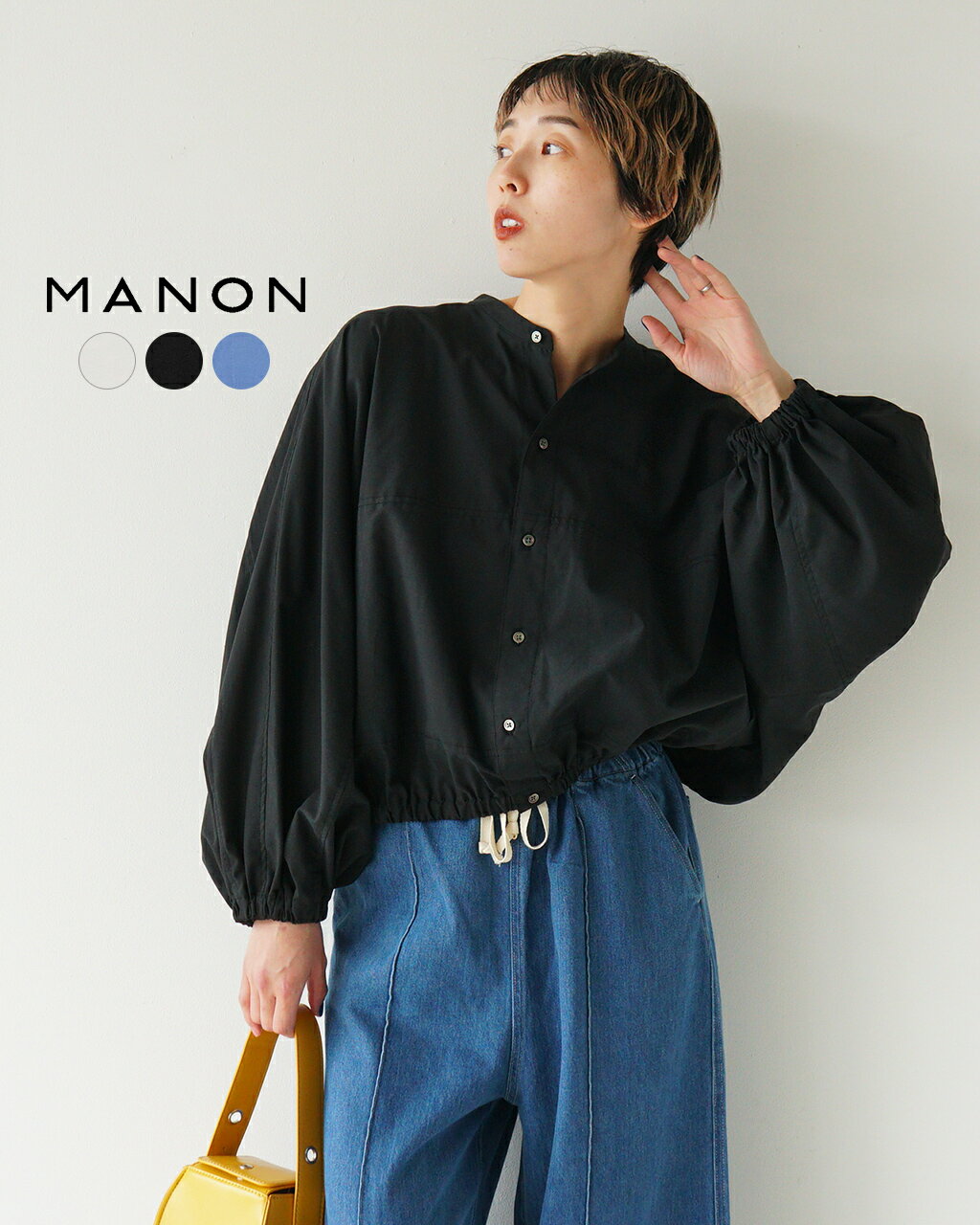 【最大20%OFFクーポン】マノン MANON 変形ドルマンスリーブ シャツ ジャケット レディース