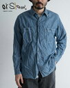 オアスロウ orSlow リラックスフィット シャンブレー ワークシャツ メンズ RELAX FIT CHAMBRAY WORK SHIRT 長袖 レギュラーカラー 01-8270-84 0429 xp10