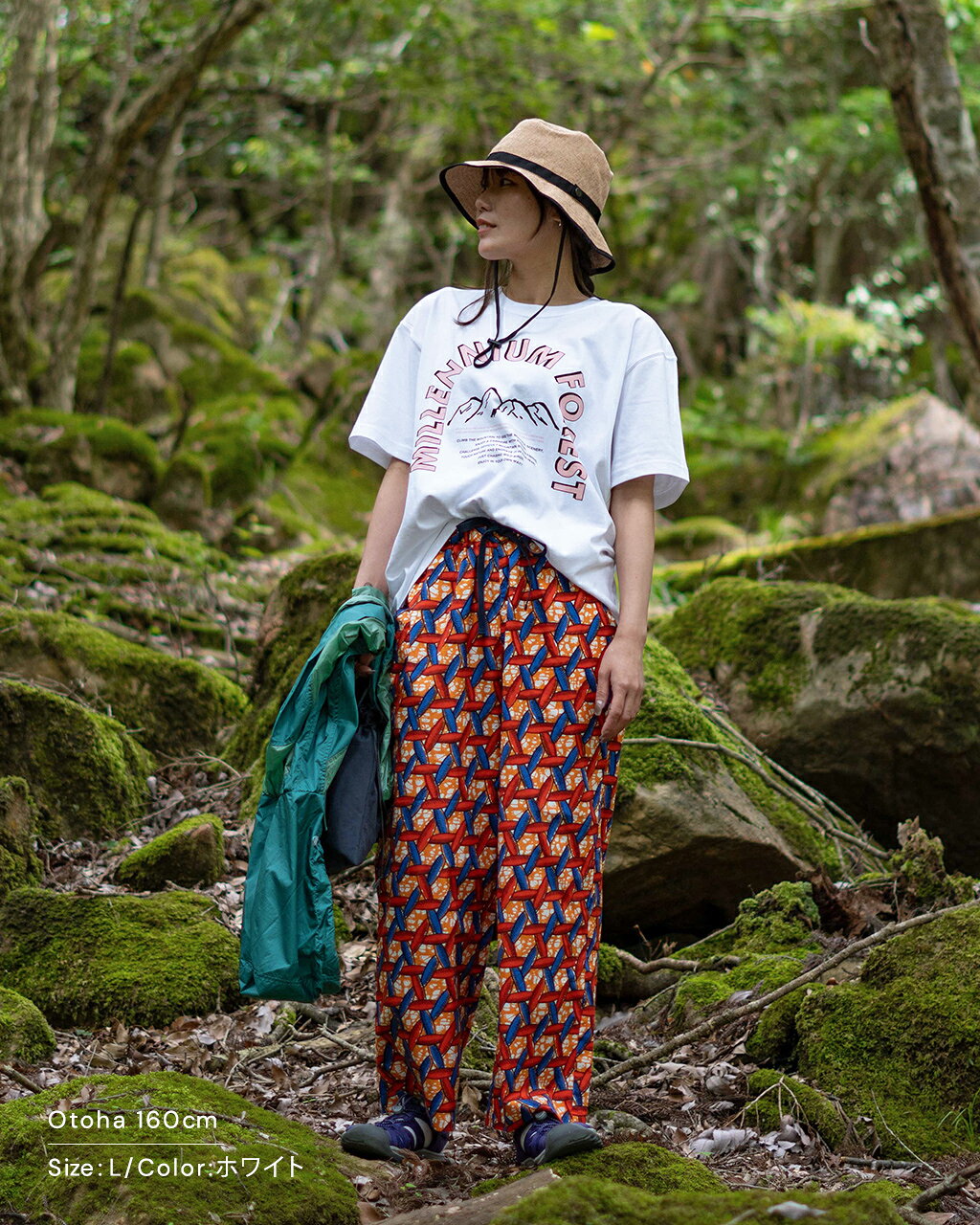 【SALE！30%OFF】ミレニアムフォレスト MILLENNIUM FOREST 7.2オンス プリント CROUKAオリジナル Tシャツ レディース メンズ 7.2oz Print Tee ホワイト ブラック ブラウン 白 黒 茶 0612 xp10 crouka-10046882 Crouka/クローカ サンプル画像2