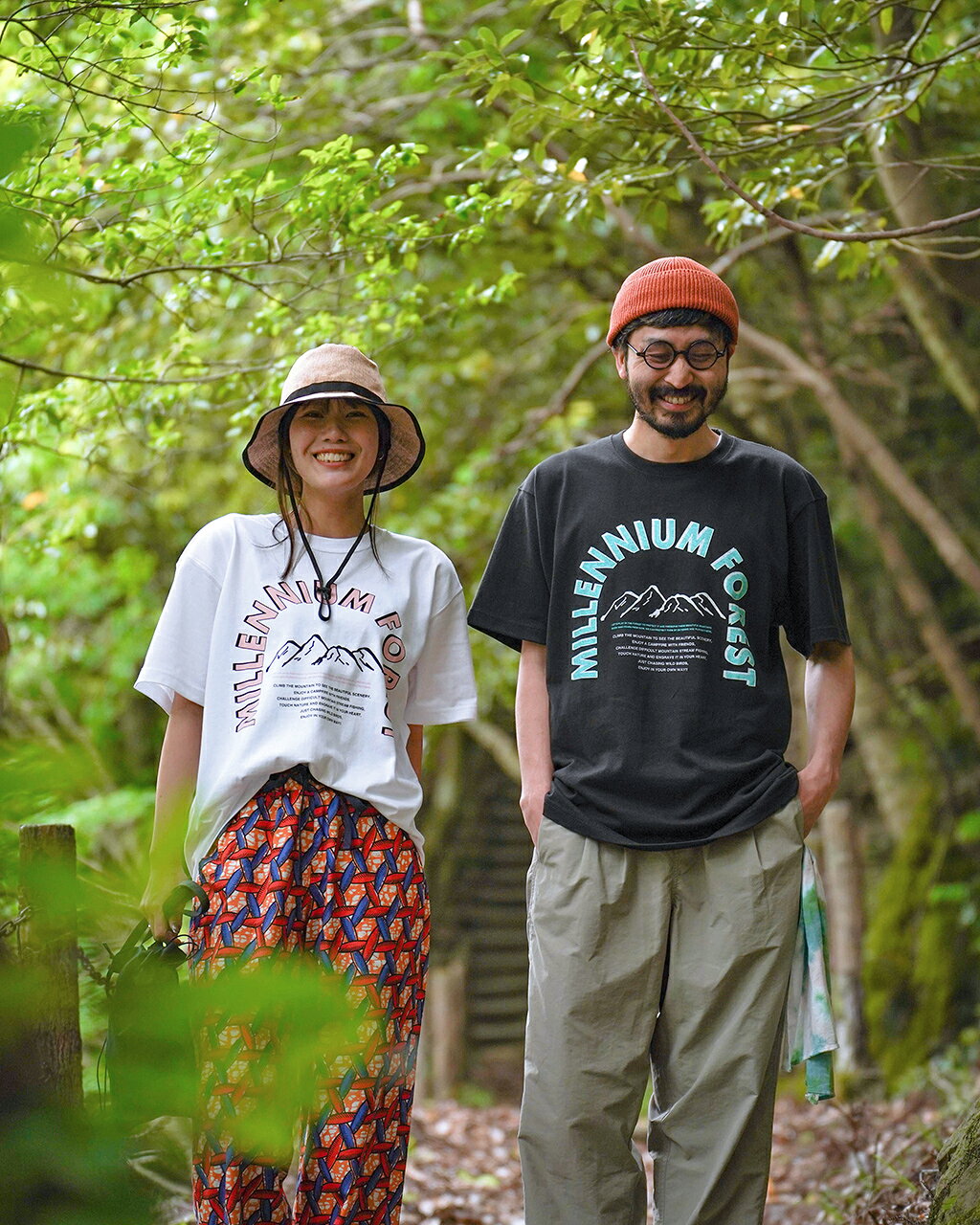 【SALE！30%OFF】ミレニアムフォレスト MILLENNIUM FOREST 7.2オンス プリント CROUKAオリジナル Tシャツ レディース メンズ 7.2oz Print Tee ホワイト ブラック ブラウン 白 黒 茶 0612 xp10 crouka-10046882 Crouka/クローカ サンプル画像3