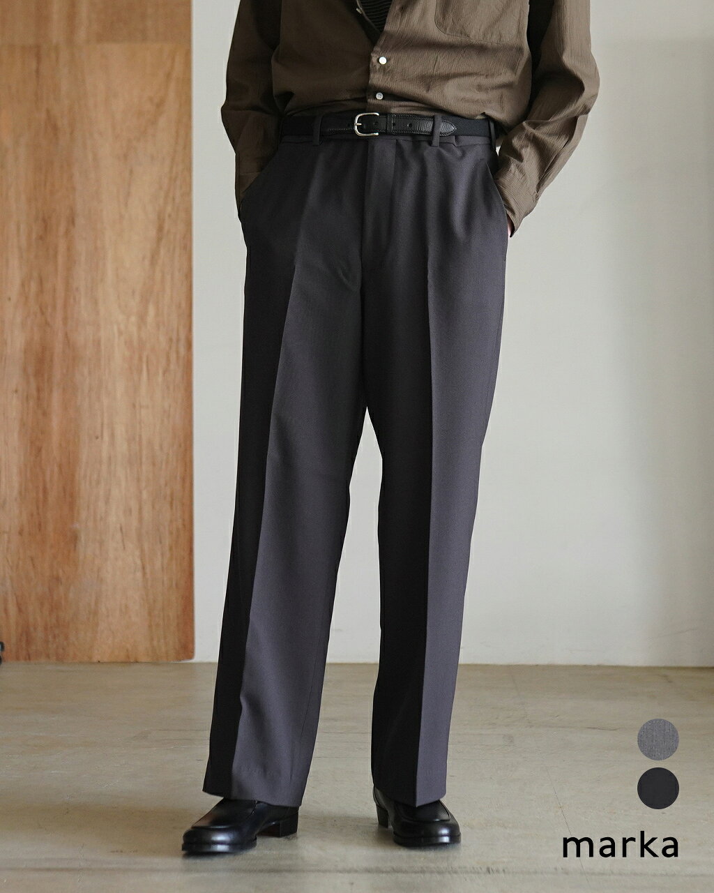 楽天市場】markaware straight fit trousersの通販