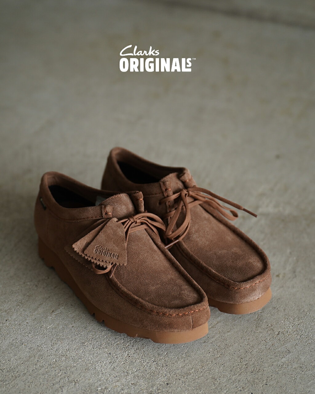 クラークス オリジナルズ Clarks ORIGINALS Wallabee GTX モカシンシューズ メンズ ワラビー ゴアテックス スエードレザー 靴 26179251 26185542 防水 透湿 ゴアテックス 防滑 レザー 0131
