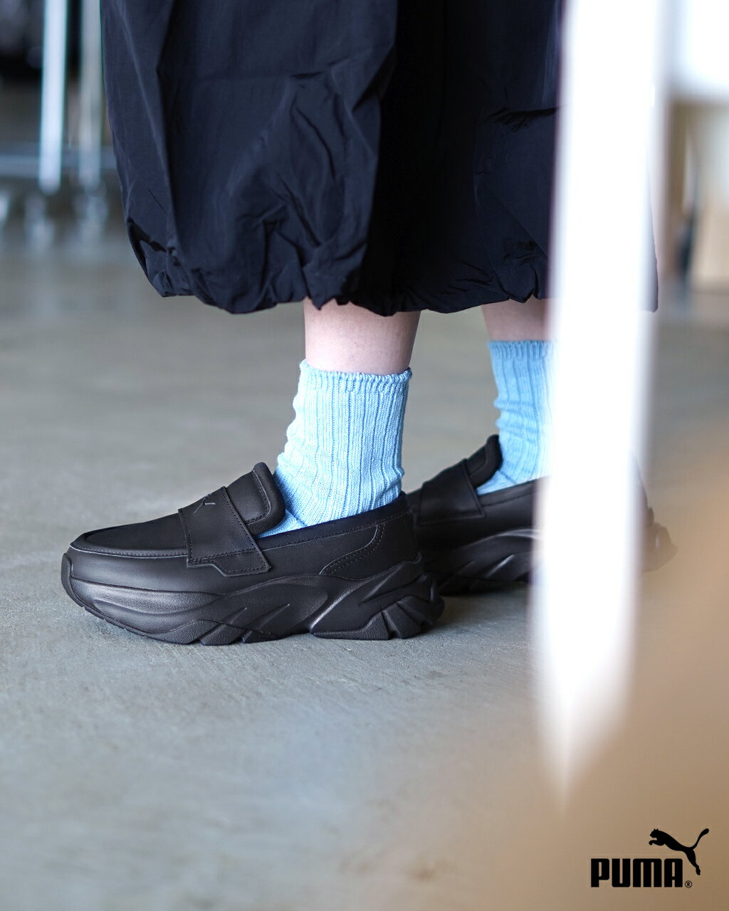 プーマ PUMA ローファー LOAFYR WOMENS レディース 靴 シューズ スニーカー 厚底 プラットフォーム フラット 軽量 クッション性 EVAソール 397730 0219