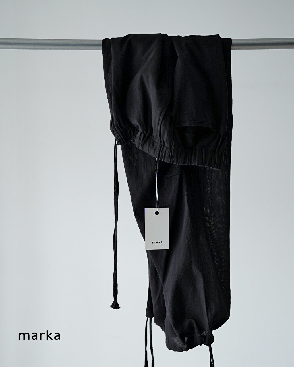 【週末限定！ポイント10倍】マーカ marka ニータックパンツ メンズ KNEE TUCK PANTS M26A16PT01C オーガニックコットン イージーパンツ ドローストリング 涼感 日本製 0308 【レビュー企画対象】 point10