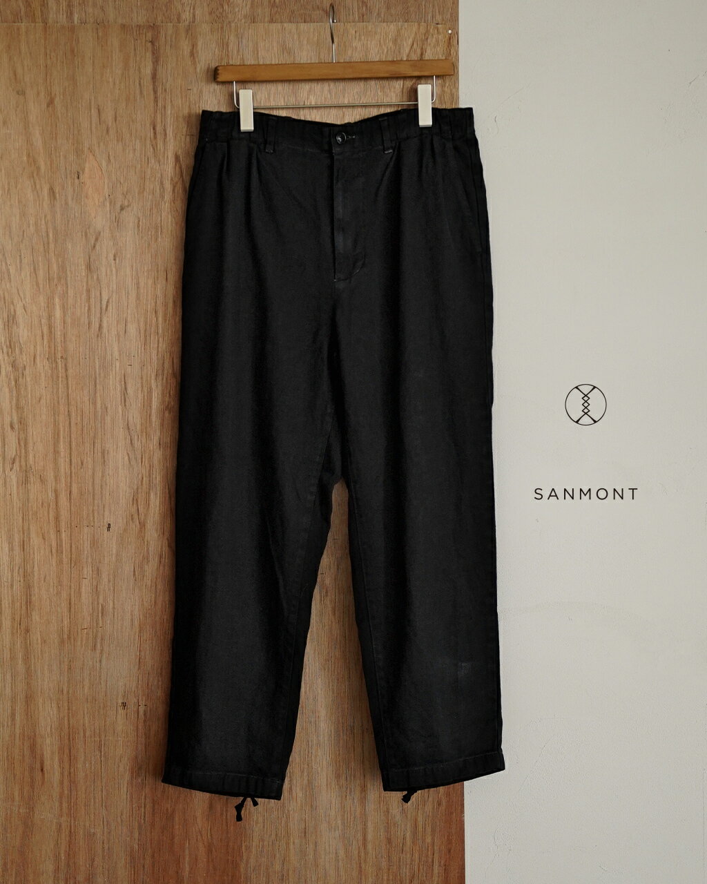 サンモント SANMONT Garment Dyed Linen Pants サンモント ガーメントダイ リネン パンツ メンズ SPB0103 製品染め イージーパンツ【レビュー企画対象】 line15 cpn1520