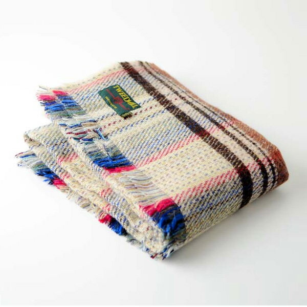【最大46倍】10/26 23:59まで！TWEED MILL ツイードミル リサイクルウール　チェックラグ・rrawn(unisex)【2014秋冬】[10P25Oct14]