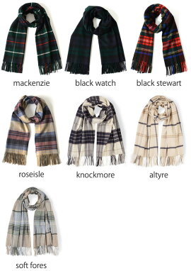 【楽天市場】【国内正規品】 Johnstons ジョンストンズ カシミア チェック柄大判ストール・WA56 (ユニセックス)【送料無料