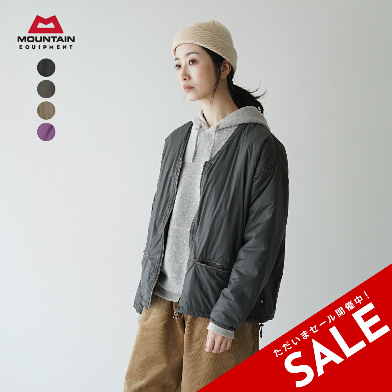 マウンテンイクイップメント アウトドアジャケット レディース 【アウトレット！30%OFF】マウンテンイクイップメント MOUNTAIN EQUIPMENT インサレーテッド エア カーディガン INSULATED AIR CARDIGAN ジャケット ブラック グレー グリーン パープル レディース メンズ 427185 【送料無料】1111