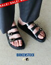 【SALE!20%OFF】ビルケンシュトック BIRKENSTOCK Florida 細ベルトサンダル レディース フロリダ コンフォート フラット スライド ストラップ スムースレザー パテント オフホワイト ブラック 1029355 1029385 0623