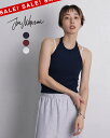 【SALE!20%OFF】ジュンミカミ JUN MIKAMI スウェットホルターネック レディース トップス ビスチェ ノースリーブ ネイビー ワインレッド ホ...