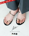 【SALE!30%OFF】ニコラスライナス NICOLAS LAINAS トゥリングサンダル シューズ 靴 メタリック 軽量 フラット 華奢 リゾート レディース 113L-T 913L-T 13L-T 0527