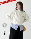 【SALE!30%OFF】オーシバル オーチバル ORCIVAL ボートネック スウェット レディース Light French Terry Boat Neck Sweat ライトフレンチテリー 裏毛 トレーナー ラグランスリーブ ショート丈 エクリュ グレー ブラック OR-C0429 MAZ 0301 xp10