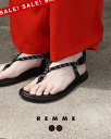 【SALE!30%OFF】レメ REMME トングサンダル レディース SANDAL バックストラップ パラコード ZH-25S036-RO 0605