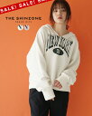 【SALE!30%OFF】シンゾーン THE SHINZONE ヴィンテージ ニューヨーク フーディー レディース VINTAGE NEW YORK HOODIE スウェット パーカー プルオーバー ホワイト グレー 25SMSCU08 0108 xp10